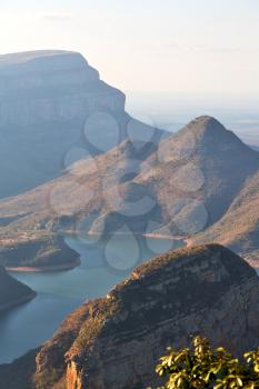 blur  in  south africa  blyde river canyon plant rock and pond water   