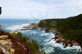  blur  in south africa    sky ocean    tsitsikamma reserve nature and rocks
