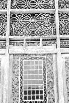 blur in iran shiraz the old persian   architecture window and glass in background
