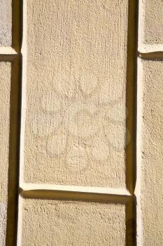 lombardy italy  varese abstract   wall of a curch broke brike pattern sunny day   