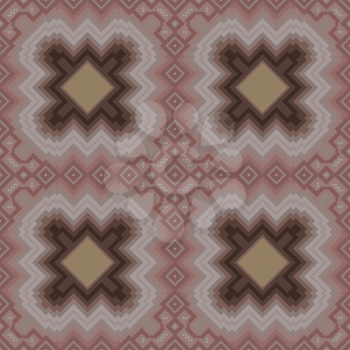 Seamless vector pattern in cocoa and brown hues