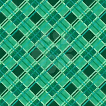Seamless diagonal vector modern trendy colorful pattern mainly in Emerald color