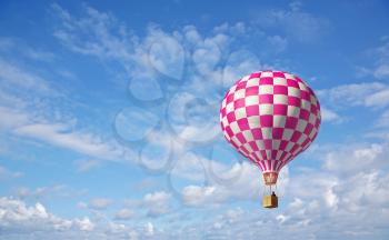 3d balloon in the blue sky