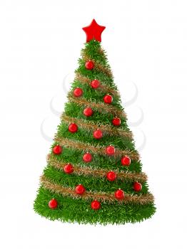 3d Christmas Tree with decorations