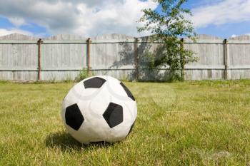 Soccer/football ball in grass