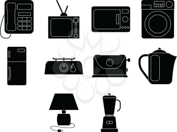 Home appliance icon set