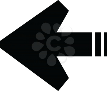 simple flat black arrows sign icon vector