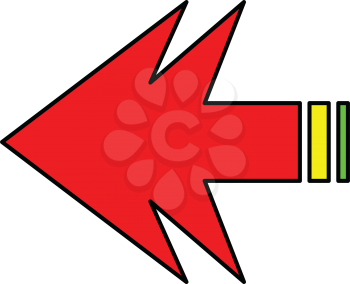 simple flat colour  arrows forward icon vector