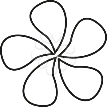 simple thin line jasmine icon vector