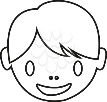 simple thin line kids  icon vector