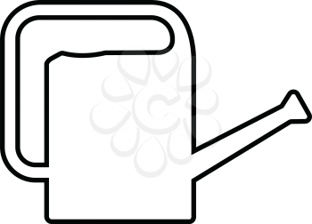 Simple thin line watering can icon vector