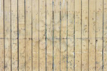 Vintage Yellow Weathered Wooden Plank Door Texture