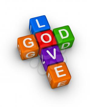 God is Love multicolor symbol