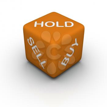 buy, sell, hold   (3D crossword orange series)