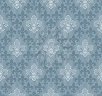 Fleur-de-lis seamless wallpaper. Vector EPS10.