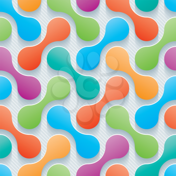 Colorful wallpaper. Abstract 3d seamless background. Vector EPS10.