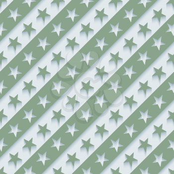 Stars and stripes wallpaper. 3d seamless background. Vector EPS10.