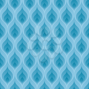 Blue flame wallpaper. 3d seamless background. Vector EPS10.