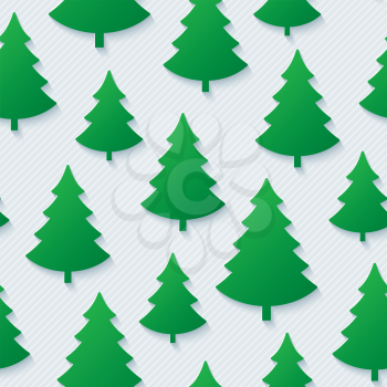 Christmas tree seamless pattern. Vector EPS10.
