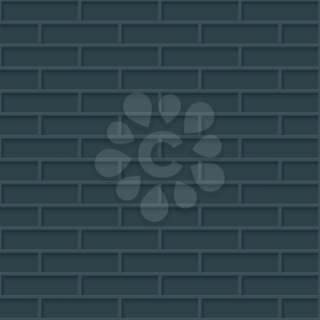 Bricks wall seamless dark background. Dark tileable neutral pattern of new brickwall. Vector EPS10.
