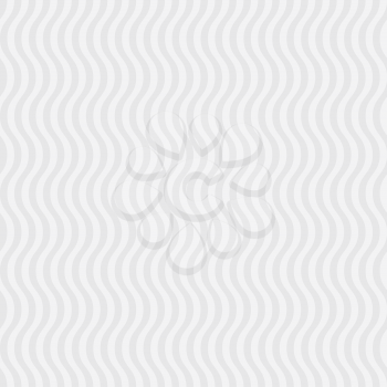 Wavy pattern. White Neutral Seamless Pattern for Modern Design in Flat Style. Tileable Geometric Vector Background.