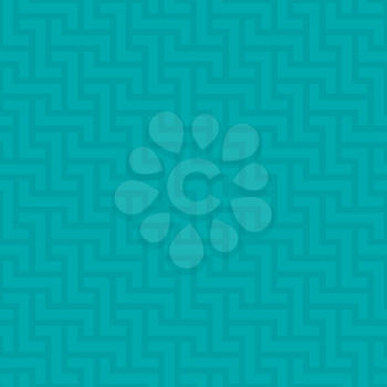 Turquoise Neutral Seamless Pattern for Modern Design in Flat Style. Tileable Geometric Vector Background.
