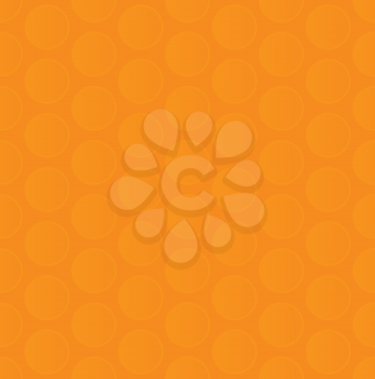 Bubble Wrap. Orange Neutral Seamless Pattern for Modern Design in Flat Style. Tileable Geometric Vector Background.