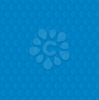 Bubble Wrap. Blue Neutral Seamless Pattern for Modern Design in Flat Style. Tileable Geometric Vector Background.