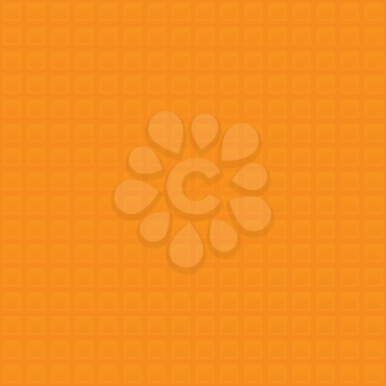 Waffle pattern. Orange Neutral Seamless Pattern for Modern Design in Flat Style. Tileable Geometric Vector Background.