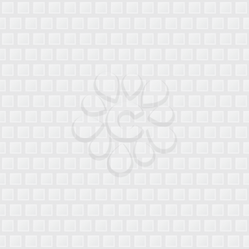 Waffle pattern. White Neutral Seamless Pattern for Modern Design in Flat Style. Tileable Geometric Vector Background.