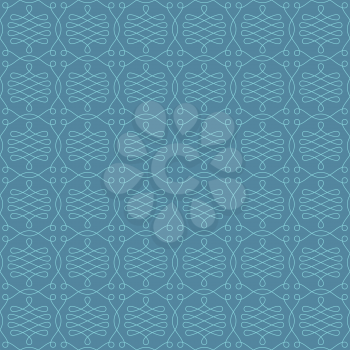Neutral Seamless Linear Pattern. Tileable Geometric Outline Ornate. Vintage Flourish Vector Background.