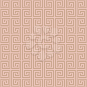 Classic meander seamless pattern. Greek key neutral tileable linear vector background.