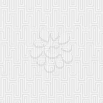 White Waveform seamless pattern.Neutal tileable linear vector background.
