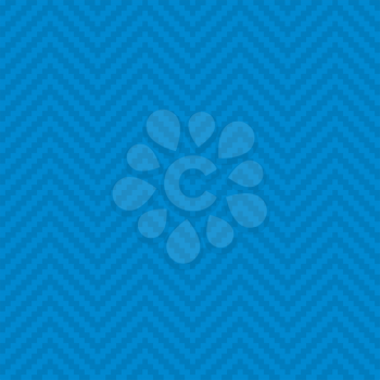 Blue Chevron Pixel art Pattern. White Neutral Seamless Pattern for Modern Design in Flat Style. Tileable Geometric Vector Background.