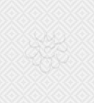 White Meander Pixel Art Pattern. White Neutral Seamless Pattern for Modern Design in Flat Style. Tileable Greek Key Vector Background.