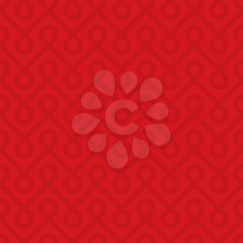 Red Linear Weaved Seamless Pattern. Neutal tileable vector background.