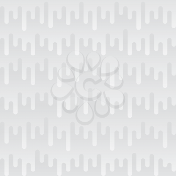 Waveform Irregular Rounded Lines Seamless Pattern. White tileable vector background in flat style.