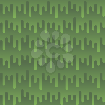 Waveform Irregular Rounded Lines Seamless Pattern. Greenery tileable vector background in flat style.