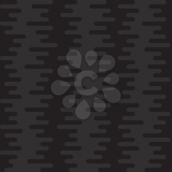 Ripple Irregular Rounded Lines Seamless Pattern. Black tileable vector background in flat style.