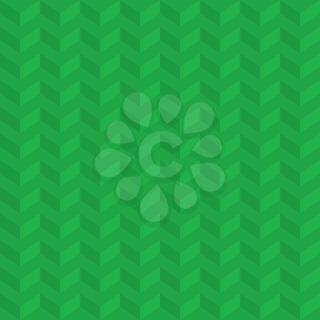 Green Isometric Chevron Pattern. Neutral Seamless Herringbone Wallpaper Pattern for Modern Design in Flat Style. Tileable Geometric Tech Vector Background.