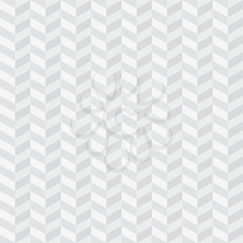 Light Gray Chevron Pattern. Neutral Seamless Herringbone Wallpaper Pattern for Modern Design in Flat Style. Tileable Geometric Tech Vector Background.