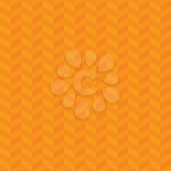 Orange Chevron Pattern. Neutral Seamless Herringbone Wallpaper Pattern for Modern Design in Flat Style. Tileable Geometric Tech Vector Background.