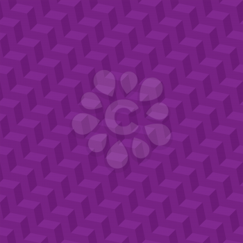 Purple Isometric Chevron Pattern. Neutral Seamless Herringbone Wallpaper Pattern for Modern Design in Flat Style. Tileable Geometric Tech Vector Background.