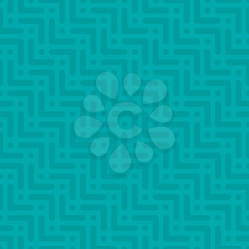 Herringbone neutral seamless pattern in flat style. Tileable vector web background in turquoise color
