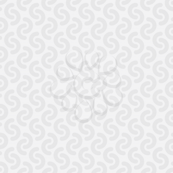 Rounded lines seamless vector pattern. Neutral seamless vector background in white color.
