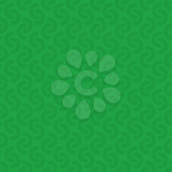 Rounded lines seamless vector pattern. Neutral seamless vector background in green color.