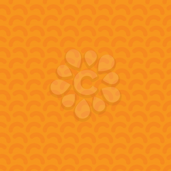 Rounded lines seamless vector pattern. Neutral seamless vector background in orange color.