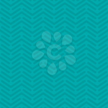 Herringbone neutral seamless pattern in flat style. Tileable vector web background in turquoise color.