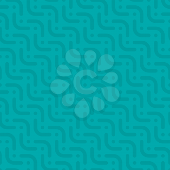 Herringbone neutral seamless pattern in flat style. Tileable vector web background in turquoise color.