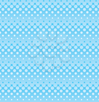 Ligh blue halftone seamless pattern for web design. Tileable stripped vector wallpaper background with halftone dots.